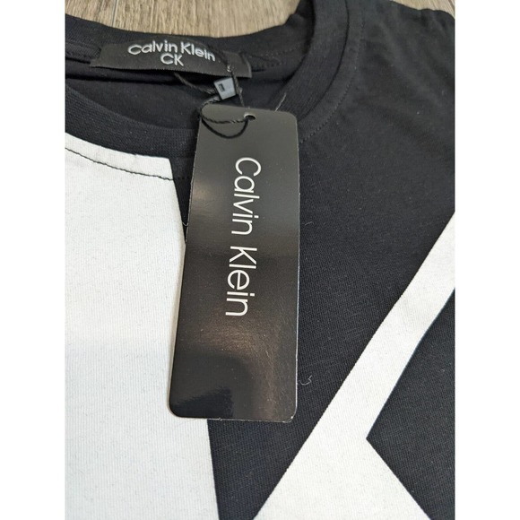NWT Calvin Klein Logo T-Shirt Size Small Men's Black Pullover Short Sleeve - Picture 5 of 7